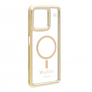 قاب شفاف دور رنگی طرح مگ سیف برای Realme C53 / C51 / Note 50  ا فلاح نت