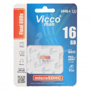 کارت حافظه Vicco Man 16GB microSDHC UHS-I U3 Class 10 با سرعت 90MB/s ا فلاح نت
