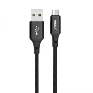 کابل میکرو USB فست شارژ HISKA مدل LX-831 با شدت جریان 5 آمپر و طول 1 متر ا فلاح نت