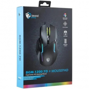 موس پد گیمینگ RGB بیاند مدل BGM-1200 7D با طراحی حرفه‌ای و نورپردازی قابل تنظیم ا فلاح نت