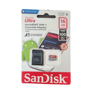 کارت حافظه 16 گیگابایت SanDisk Ultra با سرعت انتقال بالا و استانداردClass 10 ا فلاح نت