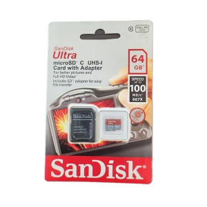 کارت حافظه ۶۴ گیگابایتی SanDisk Ultra با سرعت خواندن و نوشتن بالا ا فلاح نت