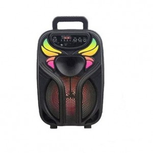 اسپیکر استوک پرتابل GY-802 با بلوتوث، نورپردازی RGB و ورودی‌های چندگانه - مناسب برای مهمانی‌ها و کارائوکه  ا فلاح نت