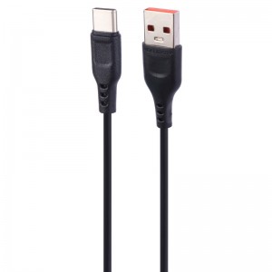 کابل تبدیل USB به USB-C مدل VDENMENV D01T – مناسب برای شارژ و انتقال داده، مشکی ا فلاح نت