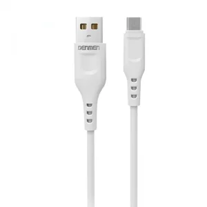 کابل تبدیل USB به USB-C مدل VDENMENV D01T – مناسب برای شارژ و انتقال داده، سفید ا فلاح نت