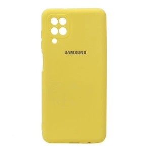کاور سیلیکونی با کیفیت High Copy ویژه سامسونگ Galaxy A12 | M12 | F12 - رنگ یاسی فلاح نت