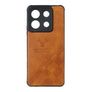 کاور چرمی گوزنی مشکی برای Redmi Note 13 Pro 5G / Poco X6 – استایل لوکس و محافظت کامل ا فلاح نت