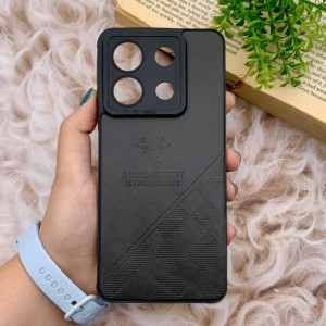 کاور چرمی گوزنی مشکی برای Redmi Note 13 Pro 5G / Poco X6 – استایل لوکس و محافظت کامل ا فلاح نت