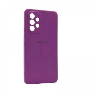 کاور سیلیکونی محافظ لنزدار سامسونگ Galaxy A53 5G – صورتی روشن ا فلاح نت