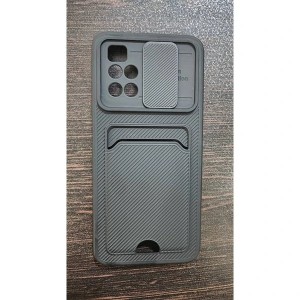 کاور ضدضربه سیلیکونی با درپوش کشویی دوربین مناسب گوشی Xiaomi Mi 10 ا فلاح نت