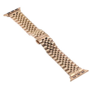 بند رولکسی استیل رزگلد Goui مخصوص Apple Watch (42/44/45/49mm)ا فلاح نت