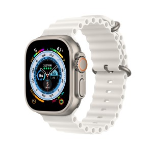 بند سیلیکونی سفید اپل واچ - مقاوم، راحت و سازگار با سایزهای 42، 44، 45 و 49 میلی‌متر ا فلاح نت