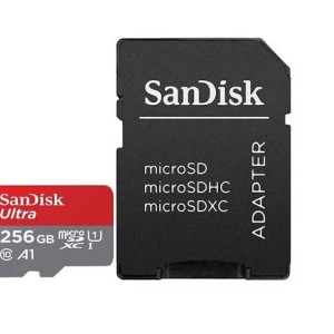 کارت حافظه 256 گیگابایت SanDisk Ultra همراه با آداپتور با سرعت بالا و عملکرد فوق‌العاده مناسب برای فیلم‌برداری 4K و ذخیره‌سازی پیشرفته ا فلاح نت