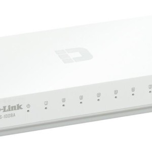 سوییچ ۸ پورت D-Link DES-1008A ، پلنک شبکه سریع و پایدار، بدون فن و کم‌مصرف- مناسب برای خانه و دفتر ا فلاح نت
