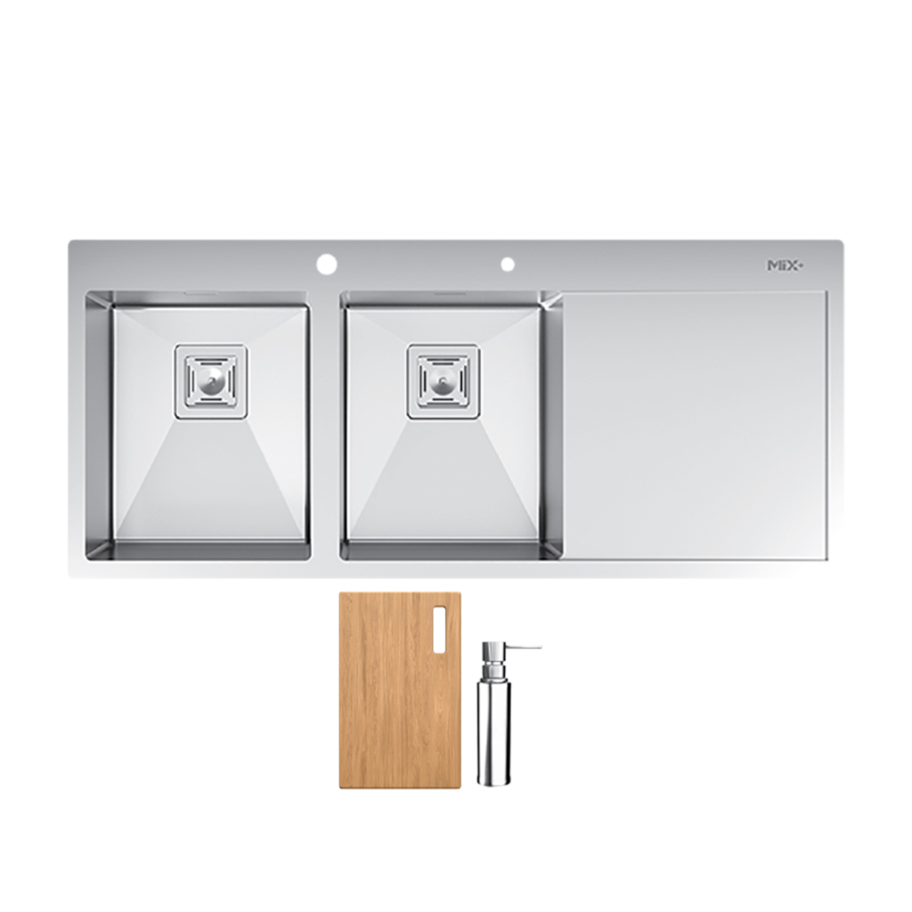 سینک ظرفشویی میکس پلاس مدل B202 توکار