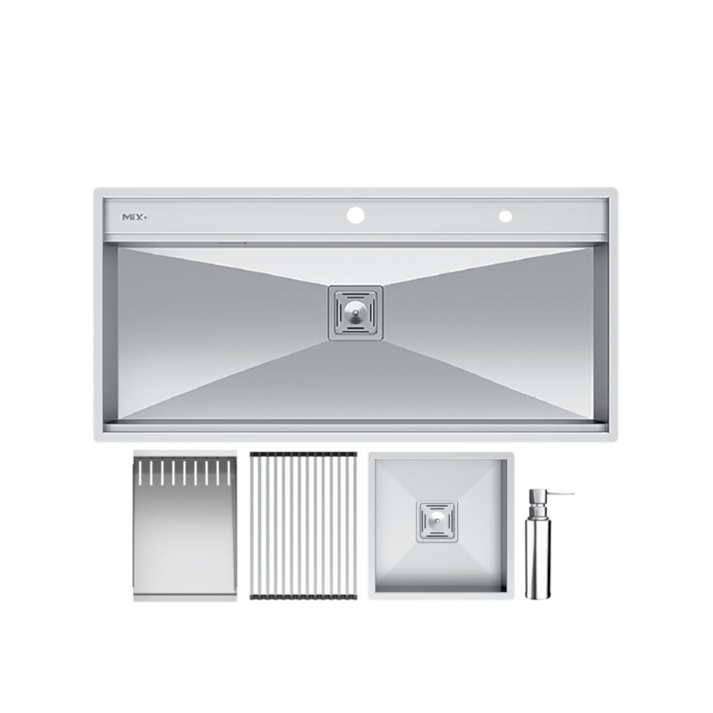 سینک ظرفشویی میکس پلاس مدل D104 توکار