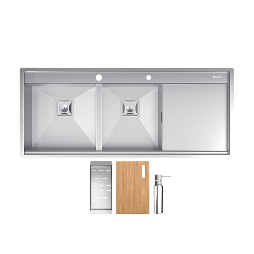 سینک ظرفشویی میکس پلاس مدل D202 توکار