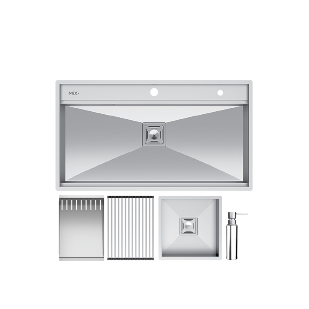 سینک ظرفشویی میکس پلاس مدل D90 توکار