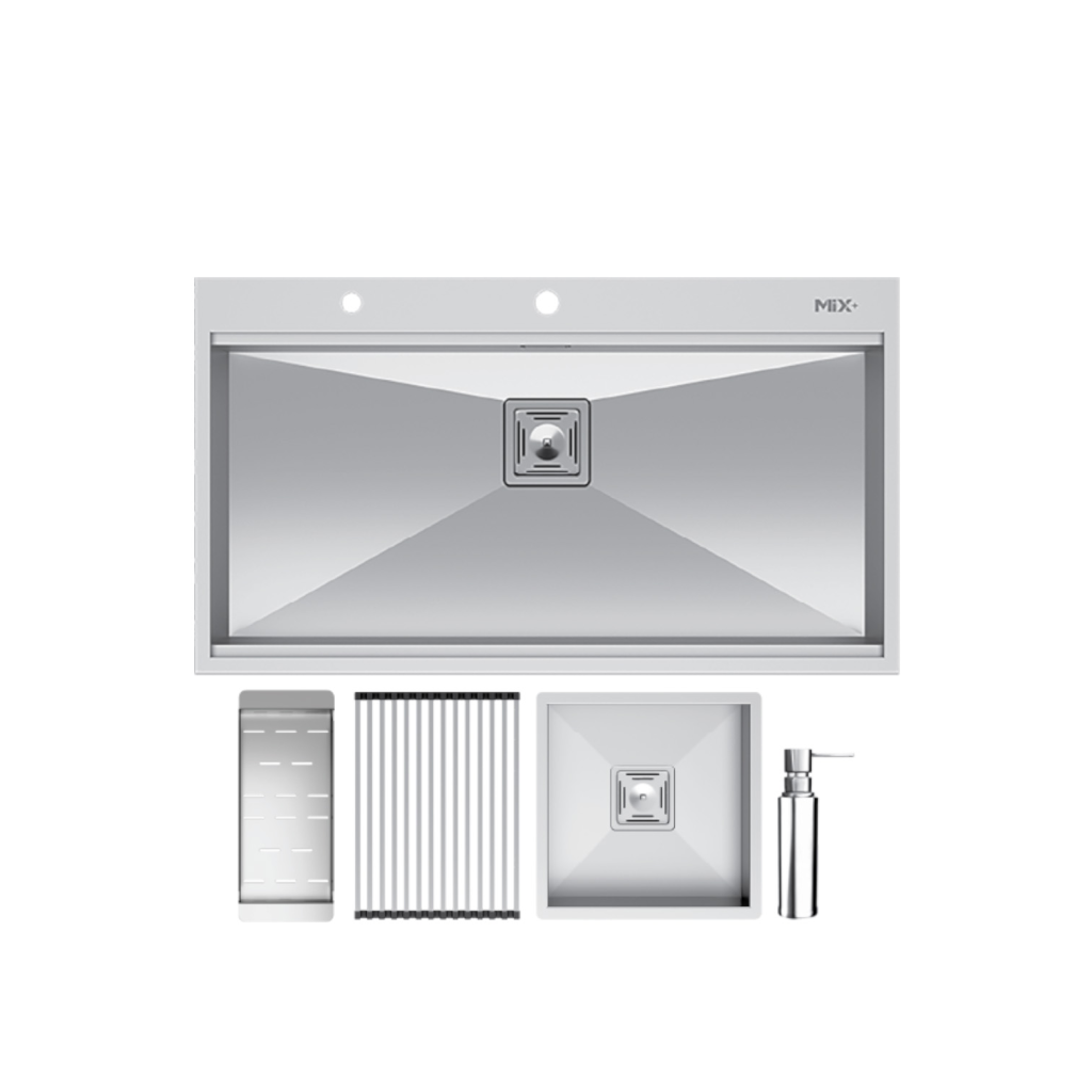 سینک ظرفشویی میکس پلاس مدل BCN-90 توکار