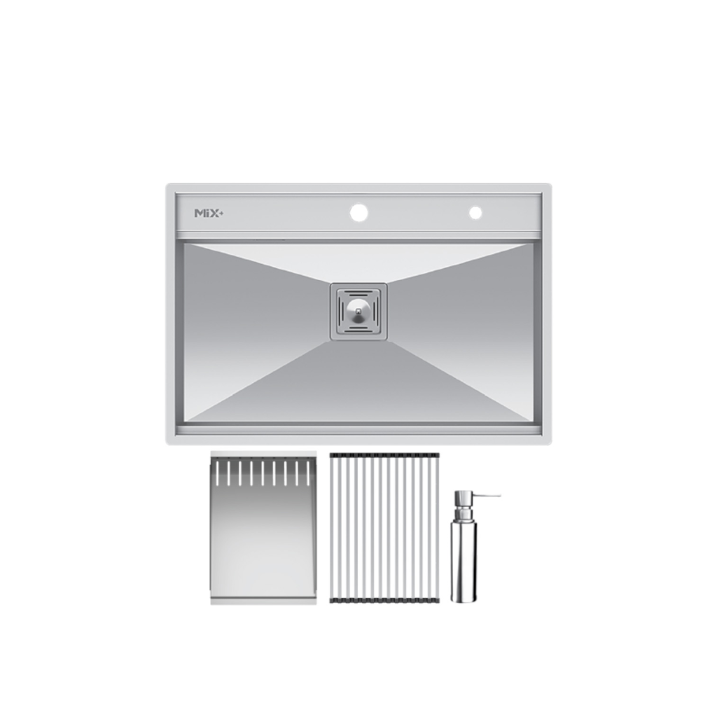 سینک ظرفشویی میکس پلاس مدل D74 توکار