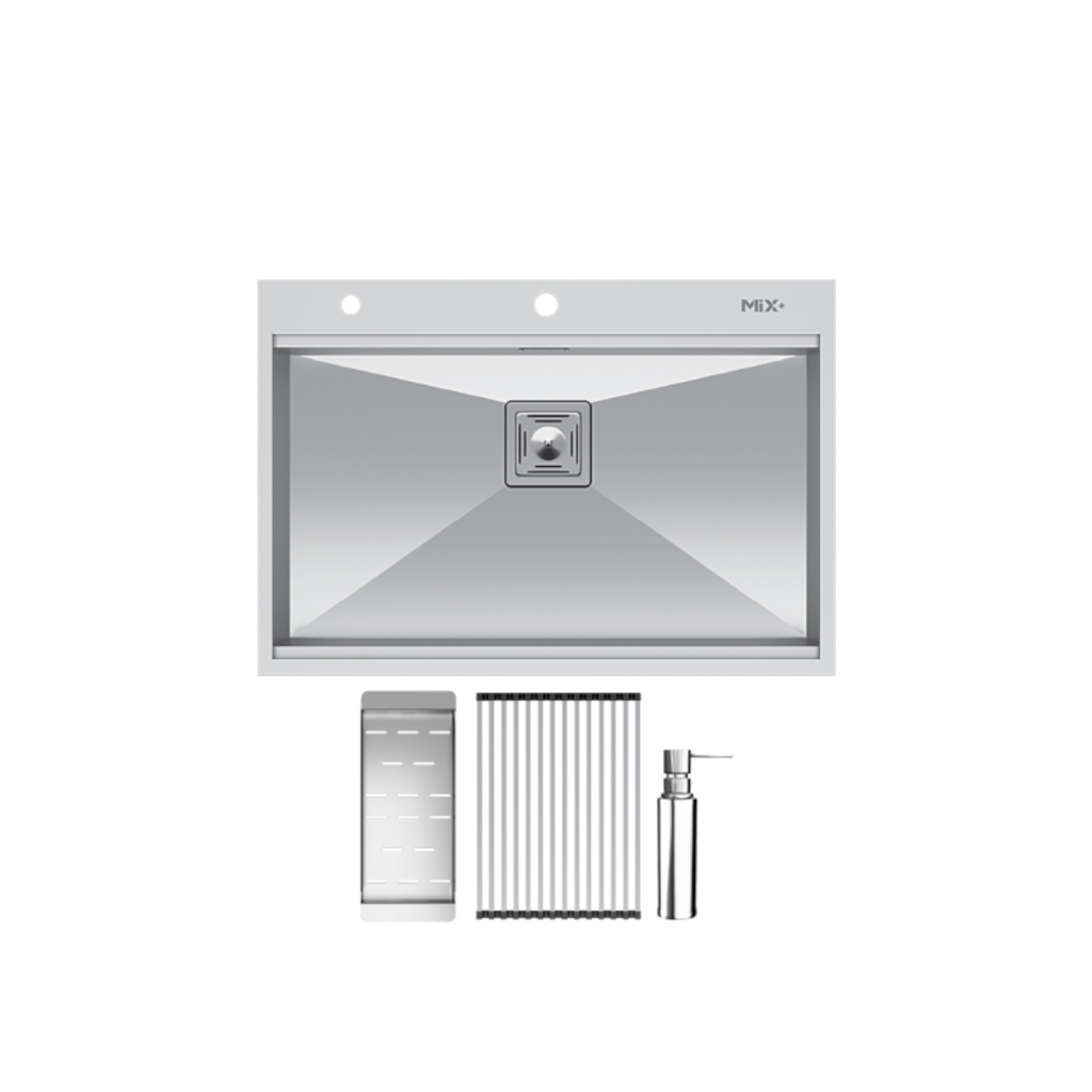 سینک ظرفشویی میکس پلاس مدل BCN-74 توکار