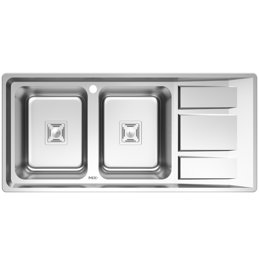 سینک ظرفشویی میکس پلاس مدل 8042S45 توکار