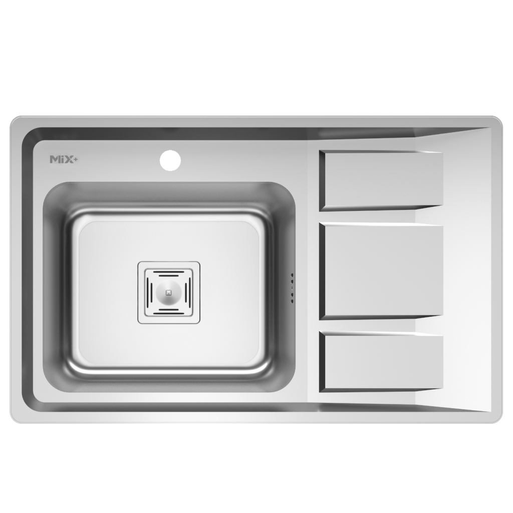 سینک ظرفشویی میکس پلاس مدل 6042S45 توکار