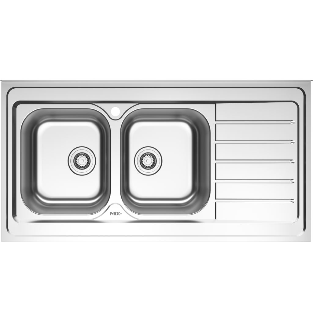 سینک ظرفشویی میکس پلاس مدل 3072 روکار