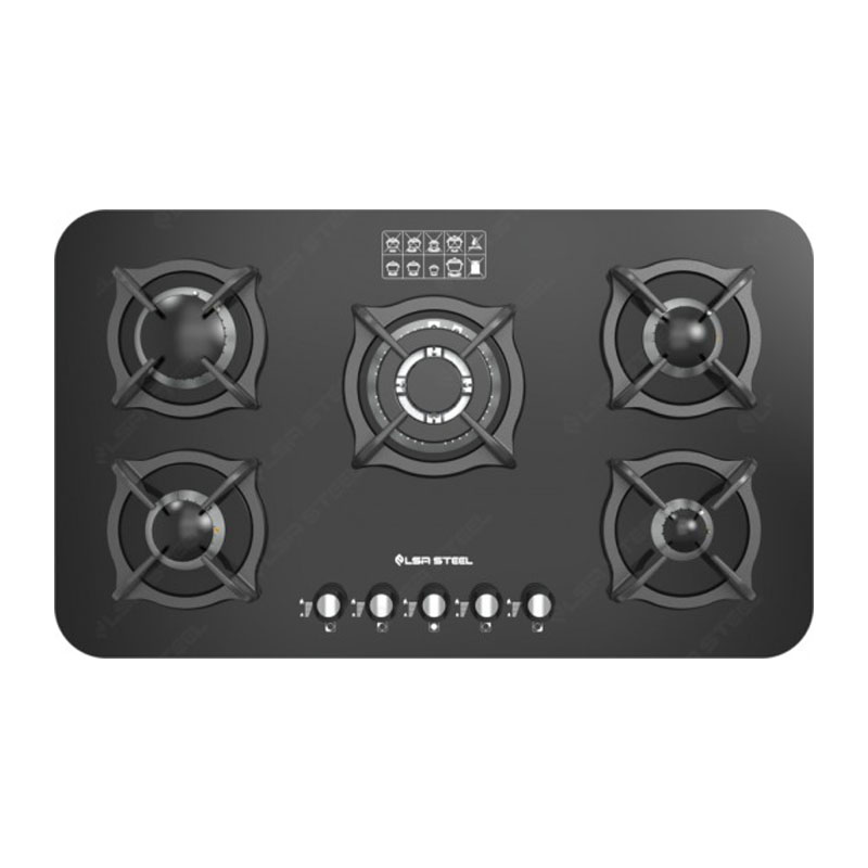 اجاق گاز صفحه ای السا استیل مدل G537 شیشه ای