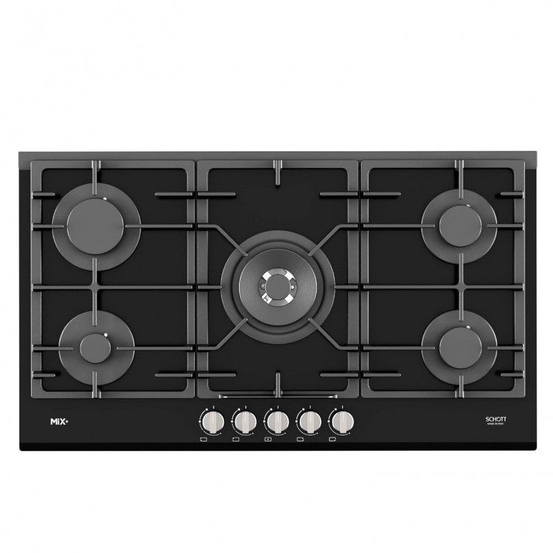 اجاق گاز صفحه ای میکس پلاس مدل Luna شیشه ای