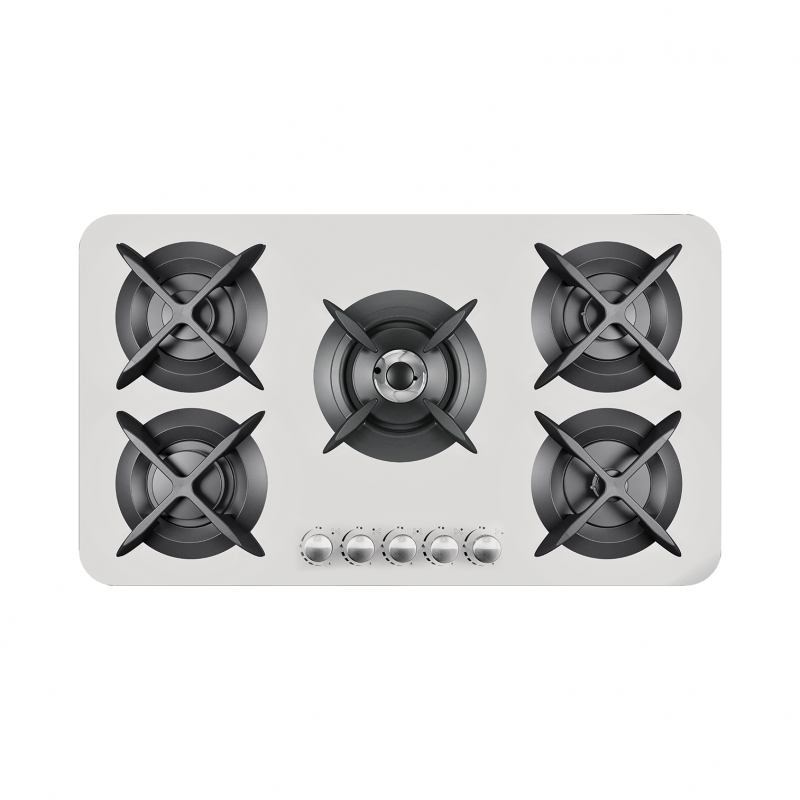 اجاق گاز صفحه ای میکس پلاس مدل APPLE W شیشه ای