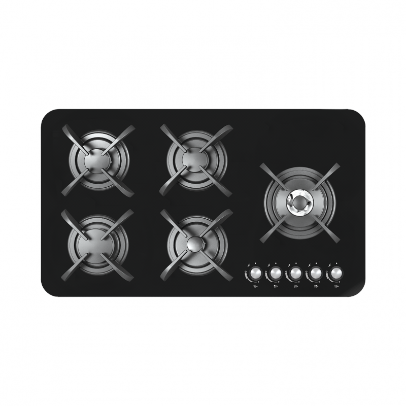 اجاق گاز صفحه ای میکس پلاس مدل  CG8504 شیشه ای