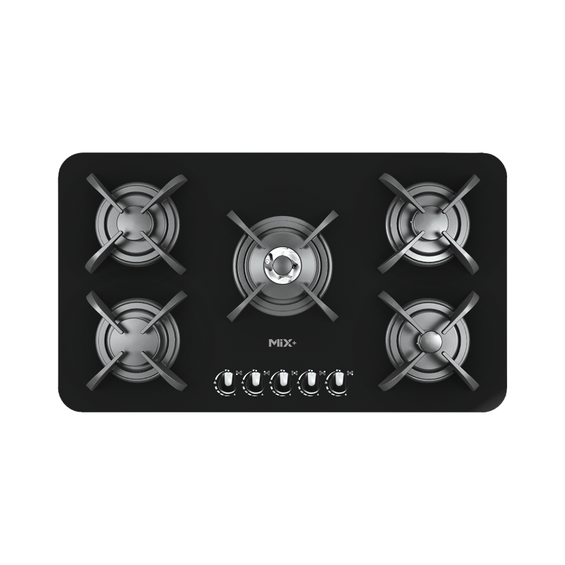 اجاق گاز صفحه ای میکس پلاس مدل  PARDYC B شیشه ای