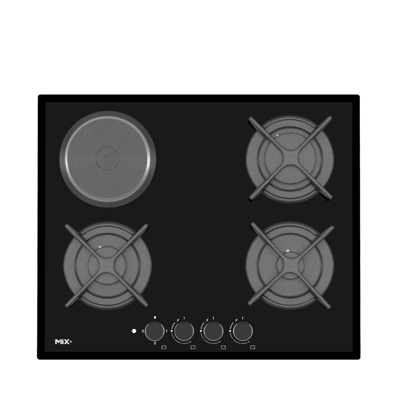 اجاق گاز صفحه ای میکس پلاس مدل  G401H برقی و گازی