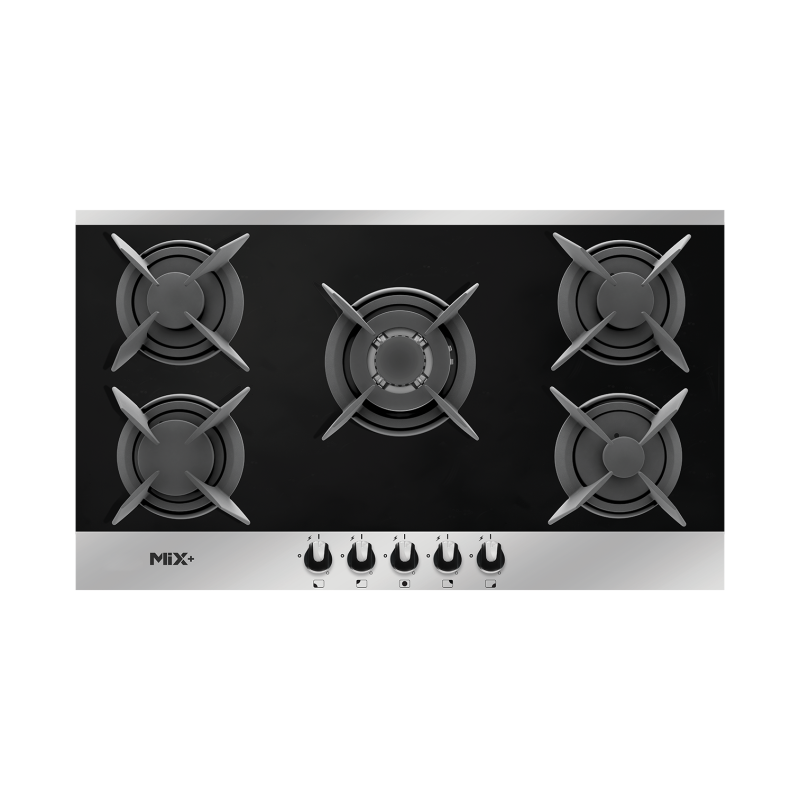اجاق گاز صفحه ای میکس پلاس مدل 519M شیشه ای