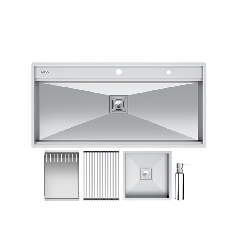 سینک ظرفشویی میکس پلاس مدل D104 توکار