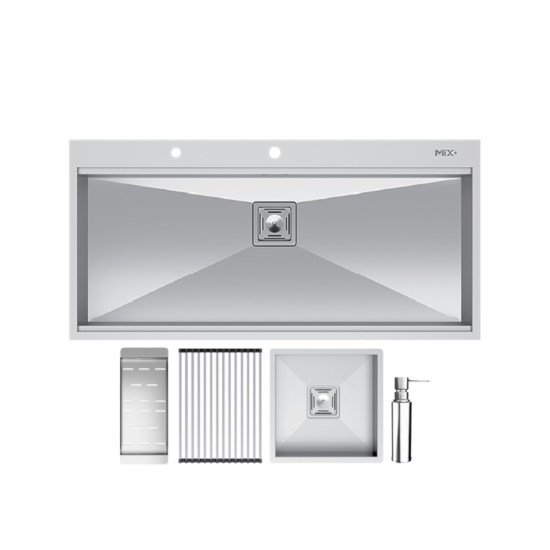سینک ظرفشویی میکس پلاس مدل BCN-104 توکار