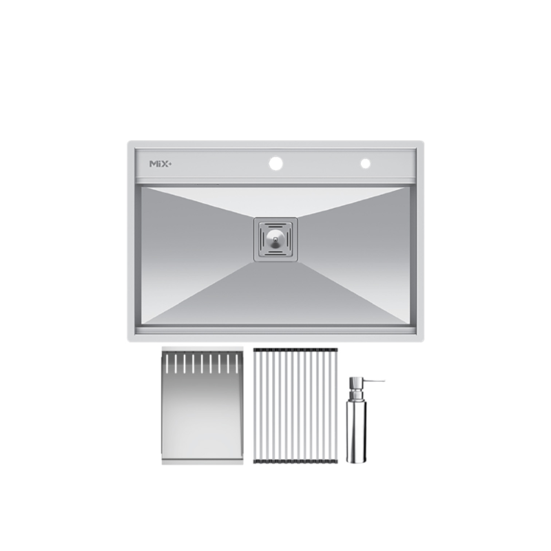 سینک ظرفشویی میکس پلاس مدل D74 توکار