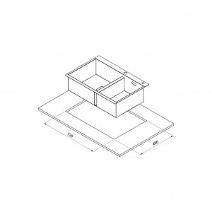 سینک ظرفشویی کن مدل BCN303 باکس