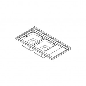 سینک ظرفشویی کن مدل 9152s روکار