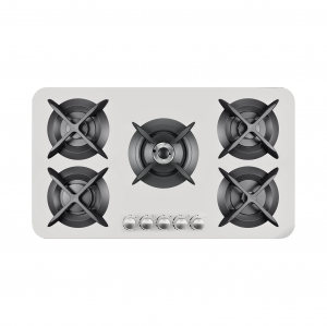 اجاق گاز صفحه ای میکس پلاس مدل APPLE W شیشه ای