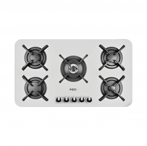 اجاق گاز صفحه ای میکس پلاس مدل PARDYC W شیشه ای