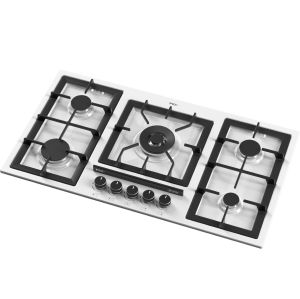 اجاق گاز صفحه ای میکس پلاس مدل E518W استیل