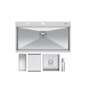 سینک ظرفشویی میکس پلاس مدل BCN-90 توکار