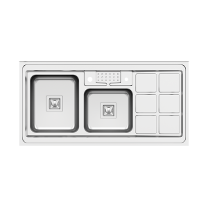 سینک ظرفشویی میکس پلاس مدل 9031S45روکار