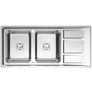 سینک ظرفشویی میکس پلاس مدل 8042S45 توکار