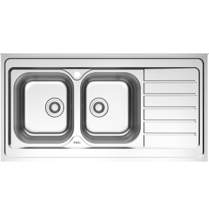 سینک ظرفشویی میکس پلاس مدل 3072 روکار