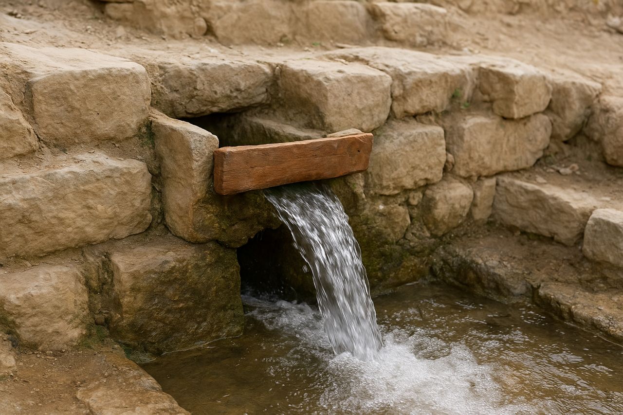 ابزار اولیه کنترل آب در دوران باستان