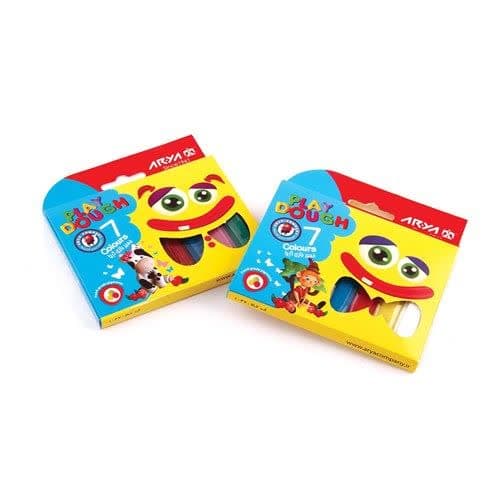 خمیر 7 رنگ مقوایی آریا