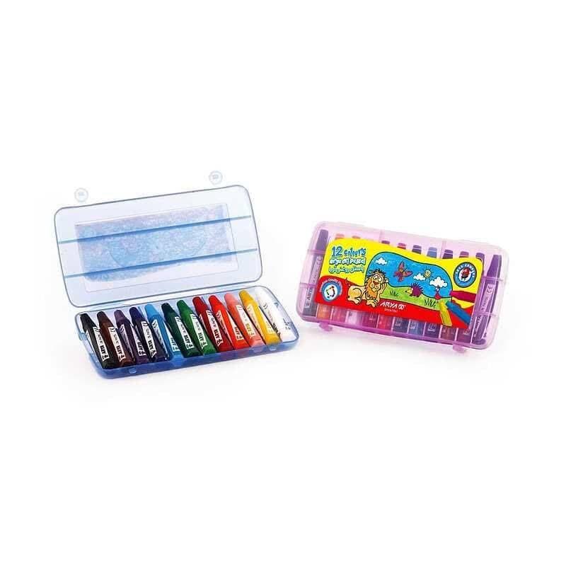 پاستل روغنی 12 رنگ آریا